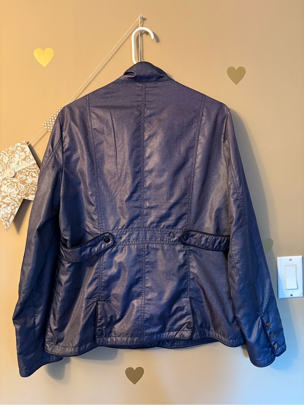 Tristan Navy Shimmer Utility Jacket - Picture 11 of 11